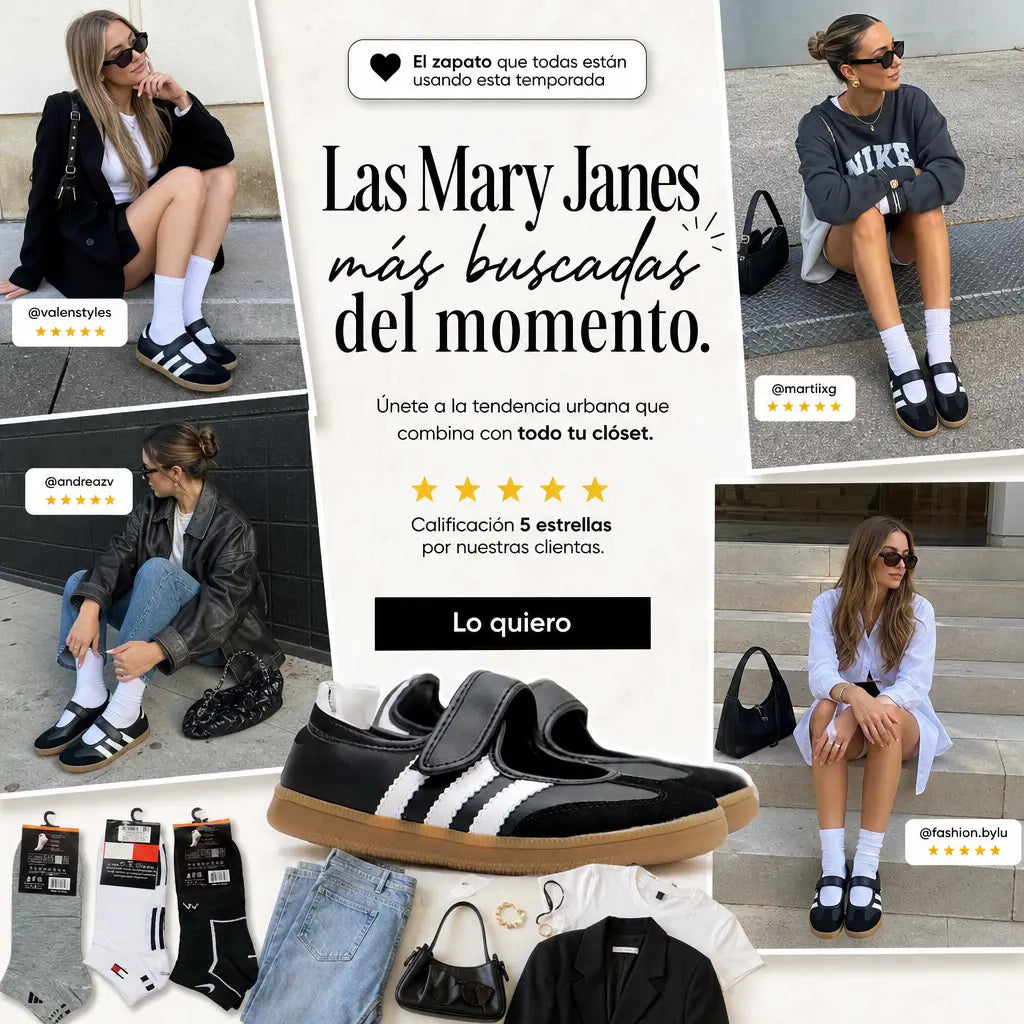 Samba Mary Janes + Obsequio de Lanzamiento